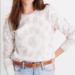 Tie dye madewell crop sweatshirt sz XS NWT
